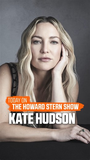 TODAY: Kate Hudson returns to the #SternShow to chat with Howard about her #AcademyAward nominated role in Song Sung Blue! Tune in now on SiriusXM #Howard100! | The Howard Stern Show