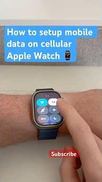 How to setup a mobile data plan on your cellular Apple Watch ⌚️ #apple #applewatch #applewatchultra