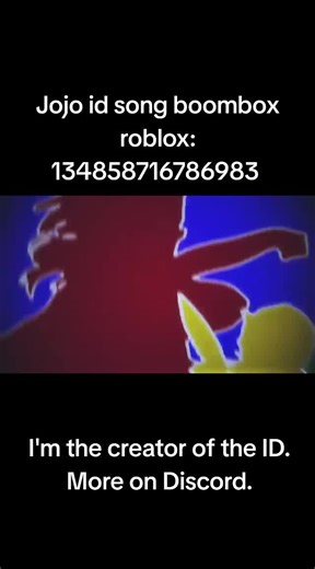 Jojo ID Song Boombox for Roblox Players