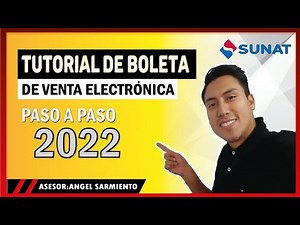 CÓMO EMITIR UNA BOLETA DE VENTA ELECTRÓNICA 2022 💸 POR INTERNET 🔥 TUTORIAL PASO A PASO 🙌