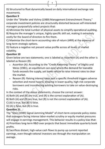 UGC NET DEC 2026 PRACTICE SERIES - 09 UNIT 4 BUSINESS FINANCE