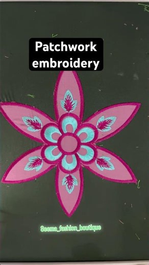 Patchwork embroidery ❤️ #embroiderylover #patchwork #kashipur #embroiderydesigns