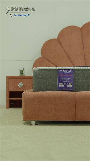 9.9K views · 54 reactions | Experience the epitome of luxury and comfort with the #drmfurniture Tausi bed. Crafted with a sturdy steel structure and upholstered with premium fabric, paired with #drmattress Contour Pro pocket spring mattress, prepare for a night of restful sleep that embraces your body contours for unparalleled support and relaxation. | Dr.Mattress | Facebook