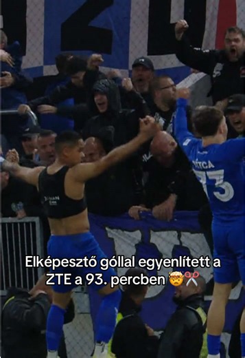 ZTE 93. percben elképesztő góllal egyenlített