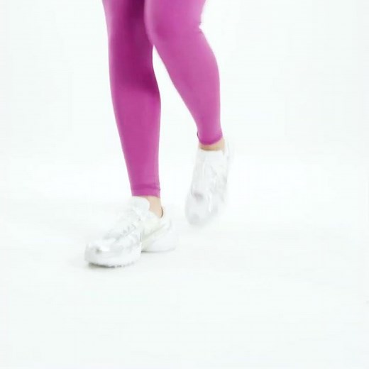 NIKE Pro Mid Rise Sport Leggings Hot Fuchsia White Women | FootAsylum
