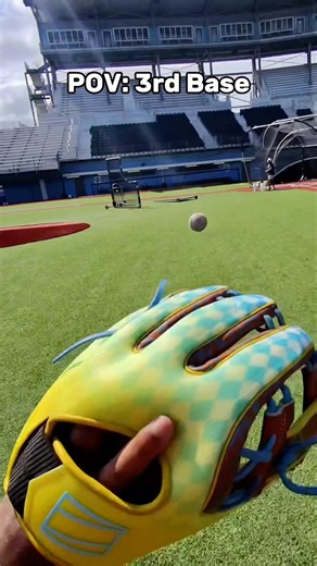 3rd Base FIELDING POV #baseball #mlb #sports #training #fielding