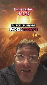 The Poor Wise Child 📖 Ecclesiastes 4:13–16 #Bible #Faith #Truth #Hope #Wisdom #reels #fyp #shorts