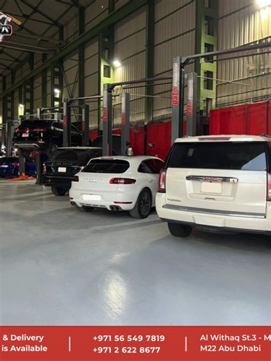 Meta Mechanics Auto Repair Workshop – Built for Precision, Powered by Trust At Meta Mechanics, we believe your car deserves nothing less than expert workmanship, advanced technology, and complete transparency. Our state-of-the-art workshop in Musaffah Abu Dhabi is designed to handle everything from routine servicing to complex mechanical, electrical, and body repair jobs — all under one roof. Our facility is equipped with modern hydraulic lifts, computerized diagnostic systems, and dedicated ser