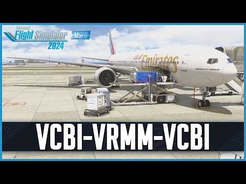 PMDG 777-300ER for MSFS2024 | Real World Emirates OPS | Colombo - Malé (Round-trip) | VATSIM