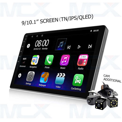 9 Inch 2 Din Car Android Touch Screen GPS Stereo Radio Navigation System Audio Auto Electronics Video Car DVD Player
