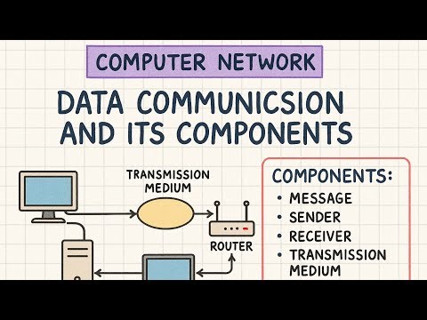 Data Communication and Its Components | Computer Network Handwritten Notes