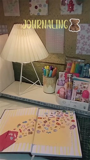 🌝 diy kawaii sticker Journaling (Ep.1) 🧸 ‪@LavisCrafts‬ #diy #shorts #trending #viral #craft #love