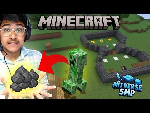 UNLIMITED Gunpowder in Mitverse SMP! 😱 (Creeper Farm Build)