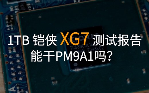 【然天一】1024G铠侠XG7测试报告