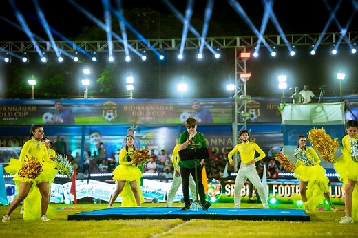 Opening night. Electrifying stage. Pure magic. ✨ 🎤 #LiveAtBidhannagar #JeetGannguli #LivePerformance #Football #UnforgettableMoments #madness | Jeet Gannguli
