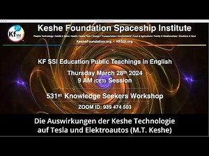 Die Auswirkungen der Keshe Technologie auf Tesla und Elektroautos (M.T. Keshe)