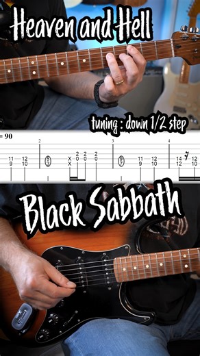 Heaven and Hell guitar riff by Black Sabbath with tabs | GuitArmy
