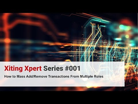 How to Mass Add/Remove Transactions from SAP roles [Xiting Xpert Tip #001]