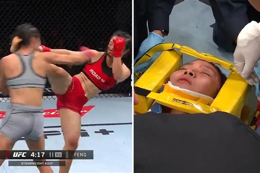 UFC fighter Feng Xiaocan hospitalized after brutal head-kick knockout in Macau