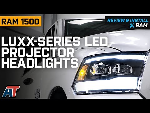 2009-2018 RAM 1500 LUXX-Series LED Projector Headlights; Black Housing Review & Install