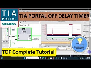 SIEMENS TIA Portal Off delay timer with complete Tutorial with Signal Tracing