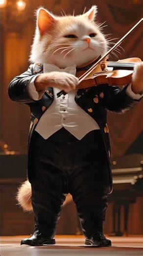 👉 "Cat Playing Violin 🎻😻 | Professional Concert Performance!"