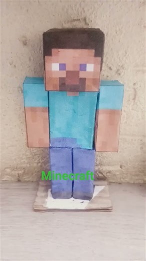 I make minecraft paper toys.