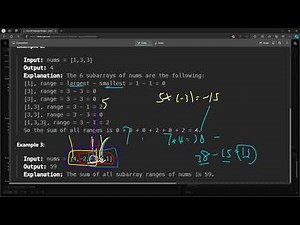 #LeetCode 2104 | Sum of Subarray Ranges #Java