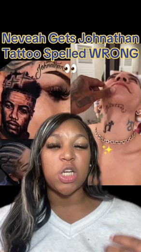 Breanna McRae on Instagram: "Neveah Gets Johnathan Tattoo Spelled Wrong#viral #fypageシ #fypviralシ #chriseanrock #neveah #blueface"