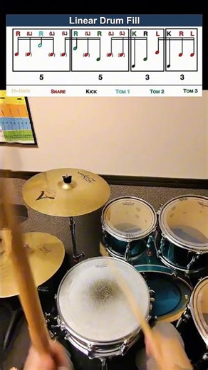 How to turn a simple exercise into a funky drum fill with DrummerLab 🥁 👌 #drumlessons #drumfill