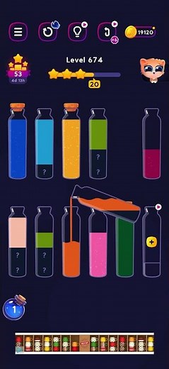 Get Color Level 674 Water Sort Puzzle Solution Walkthrough #getcolor #watersortpuzzle