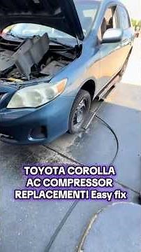 TOYOTA COROLLA AC COMPRESSOR REPLACEMENT! #corolla #twistedgearheadz #explore #automobile #mechanic