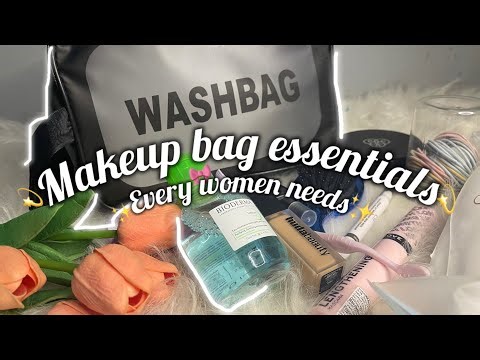 Makeup bag 💼 essentials every woman need