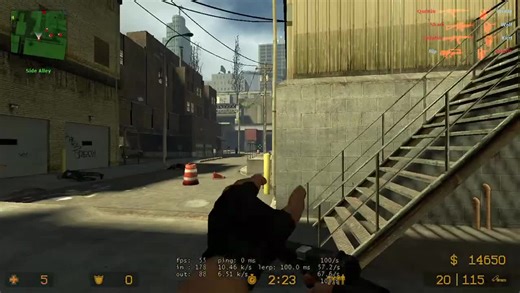 cs_assault gameplay with Expert Bot, no armor and being slapped - Terrorist video - Counter-Strike: Source