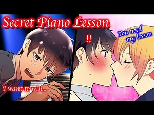 【BL Anime】My piano teacher who's overly strict suddenly kissed me.【Yaoi】