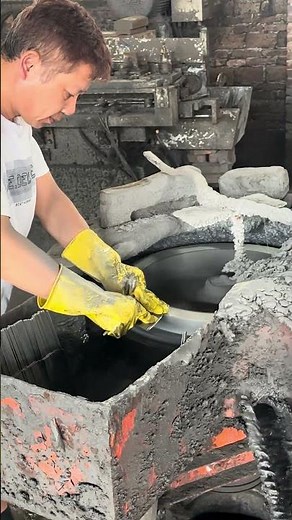 Modern blacksmith workshop's blade grinding and sharpening edge demonstration