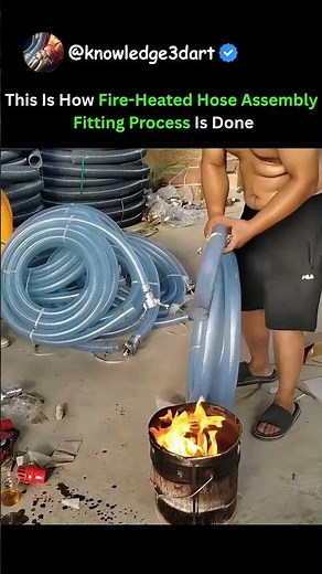 This Is How Fire-Heated Hose Assembly Fitting Process Is Done