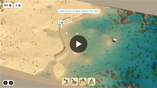 A game about building castles in the sand 🏰 Here s a sandbox game where you build sandcastles on the beach. No timers, no threats, no fail states. You pick a spot– a regular beach, a shoreline… | Arti Sergeev | 27 comments