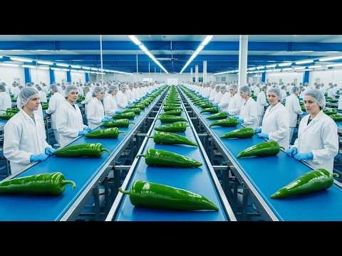 🌶️🔥Inside a Modern Chili Factory | How Chili Powder Is Made (Full Process)