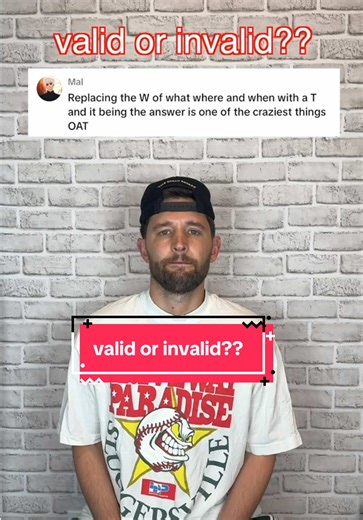 valid or invalid?? | invalid parameters