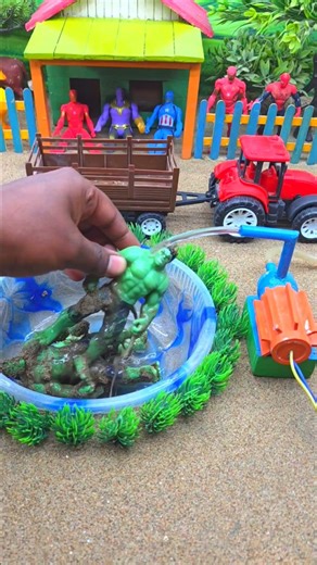 diy mini tractor video mini water pump science project machine #ytshorts #cartoon #tractor 147