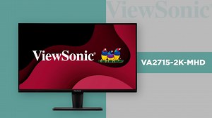 ViewSonic VA2715-2K-MHD 27 Inch 1440p LED Monitor with Adaptive Sync, Ultra-Thin Bezels, HDMI and DisplayPort Inputs for Home and Office