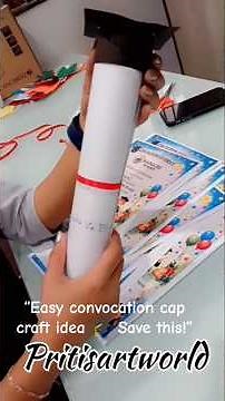 Easy Graduation Cap Craft 🎓 | School Craft Idea for Kids#graduationcap#papercraft#viral#diycraft