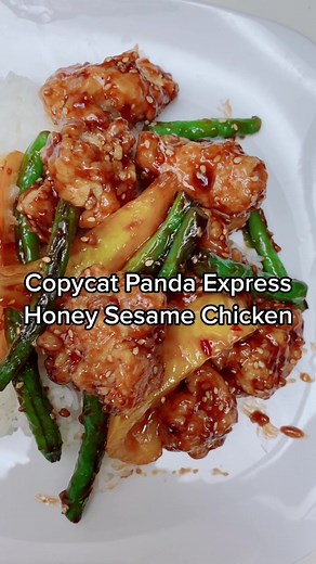 Copycat Panda Express honey sesame chicken 😍 #LinkBudsNeverOff #OREOBdayStack #dinnerrecipes #dinnerrecipesideas #honeysesamechicken #recipesoftiktok