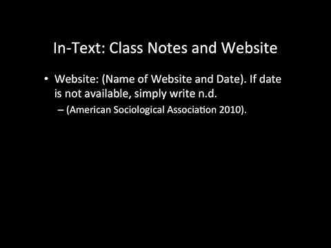 ASA Citation Style Guide