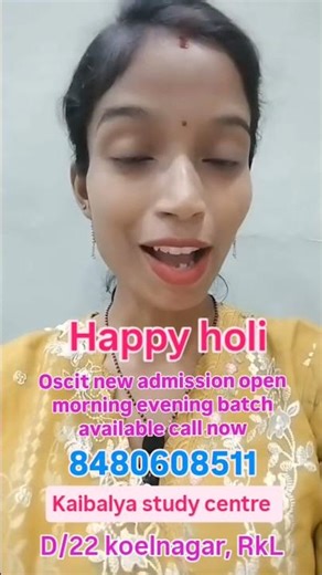 Happy Holi 2026 New Computer PGDCA TALLY OS-CIT University Government Certificate From Sambalpur