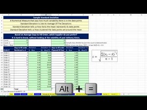 Basic Excel Business Analytics #23: Variability: Variance, Standard Deviation, Z-score and more