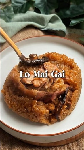 Mushroom Chicken Sticky Rice or Lo Mai Gai that you can make at home✨🍄#lomaigai #chickenrecipe #s...