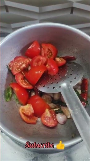 Tomato Chutney 😋 #minivlog #shortsfeed #ytshorts #food #cooking #tomato #chutney #laddu papa