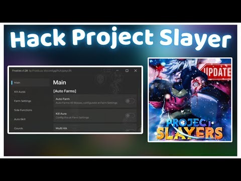 Cách Hack Project Slayer Trên Điện Thoại Auto Farm Boss, Auto Dungeon | Script Hack Project Slayer